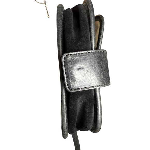 Rare Lucky Brand Mini Crossbody Bag Leather Calf Hair Floral‎ Embossed Micro Y2K - Picture 6 of 9